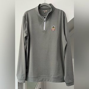 Men’s Peter Millar US Open Oakmont 2016 Gray 1/4 Zip Pullover Sz XL